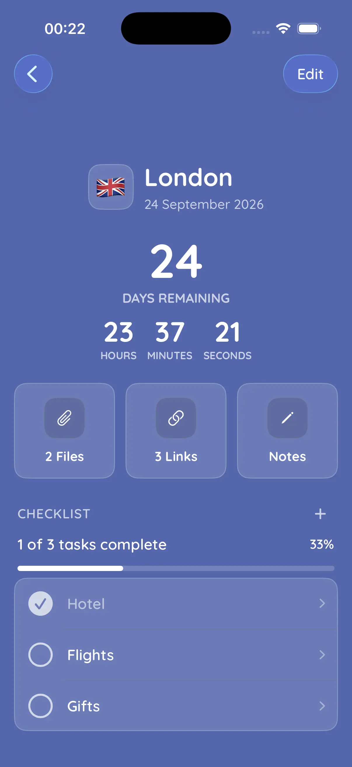 Countdown app